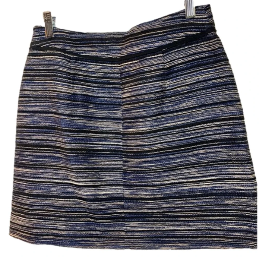 Jason Wu Women’s Printed Mini Skirt with Silk Lining Blue Black & White Size 6